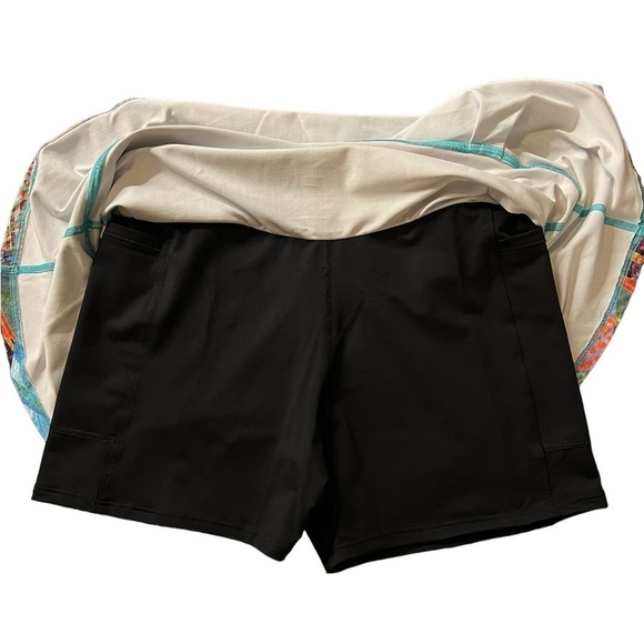 DONAJO COLORFUL ATHLETIC SKORT SIZE 1 ABSTRACT PATTERN - Picture 6 of 11